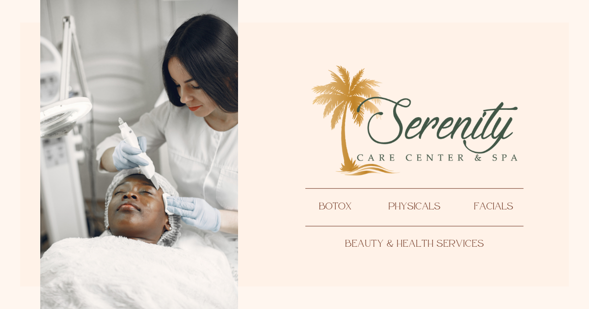 Clean, professional medical spa treatment room with neutral tones at Serenity Care Center and Spa in Atlanta